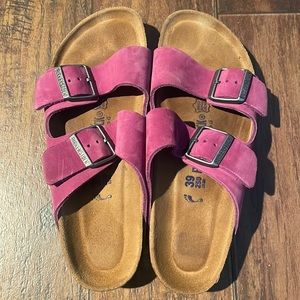 Cute purple Birkenstock